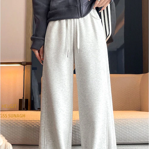 グレー×ロング Sサイズ スウェットパンツ レディース 通販 スウェット ボトムス おしゃれ オシャレ パンツ ゆったり ストレートパンツ ワイドパンツ 部屋着 ルームウェア ハイウエスト きれいめ _14