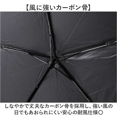 ブラック Amane UV Air+ アマネ エアー 折りたたみ傘 60cm 通販 晴雨兼用傘 折り畳み傘 晴雨兼用折りたたみ傘 日傘 雨傘 軽い 超軽量 かさ スリム コンパクト 60センチ レディ_3