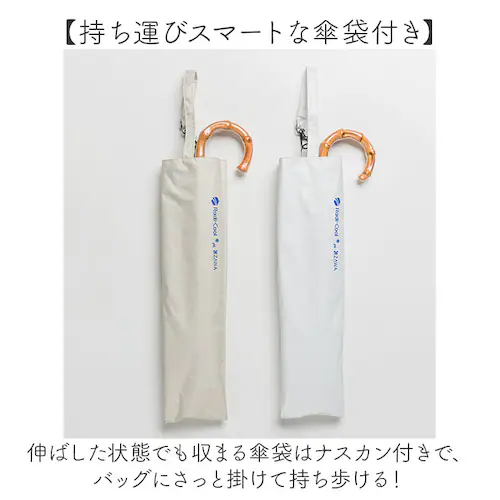 ホワイト キザワ KIZAWA 日傘 通販 晴雨兼用傘 折りたたみ日傘 2段式折り畳み傘 折り畳み日傘 折り畳み傘 折りたたみ傘 晴雨兼用 涼しい 二段折りたたみ 2段折り畳み日傘 50cm 8本骨 _7
