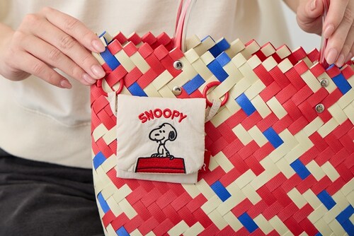 JOECOOL スヌーピー ROOTOTE ルートート 8510 通販 カゴバッグ かごバッグ トートバッグ バスケット ランチバッグ ランチトート 軽量 軽い 小さめ 手編み 自立 DELI デリ _4