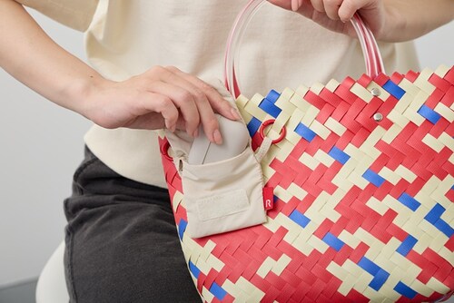 JOECOOL スヌーピー ROOTOTE ルートート 8510 通販 カゴバッグ かごバッグ トートバッグ バスケット ランチバッグ ランチトート 軽量 軽い 小さめ 手編み 自立 DELI デリ _5
