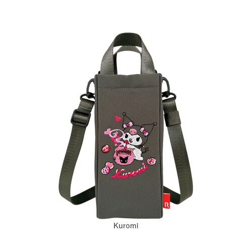 Kuromi ROOTOTE サンリオ ルートート 8482 通販 ショルダーバッグ ボトルケース 斜めがけバッグ 保冷バッグ 保冷ケース ペットボトル 水筒ケース 洗える 洗濯機 サーモキーパー B_5