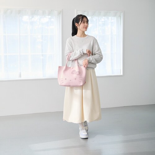 milktea ROOTOTE サンリオ ルートート 8473 通販 トートバッグ トートバック 肩掛けバッグ ニットバッグ 小さめ 洗える 洗濯機 自立 通勤 通学 キラキラ ラメ DELI デリ _1