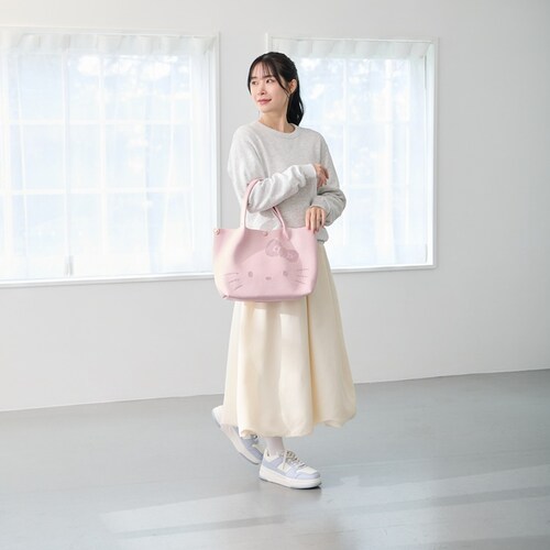 milktea ROOTOTE サンリオ ルートート 8473 通販 トートバッグ トートバック 肩掛けバッグ ニットバッグ 小さめ 洗える 洗濯機 自立 通勤 通学 キラキラ ラメ DELI デリ _2