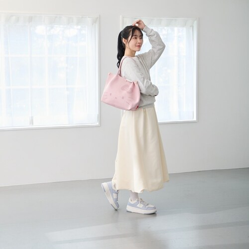 milktea ROOTOTE サンリオ ルートート 8473 通販 トートバッグ トートバック 肩掛けバッグ ニットバッグ 小さめ 洗える 洗濯機 自立 通勤 通学 キラキラ ラメ DELI デリ _3
