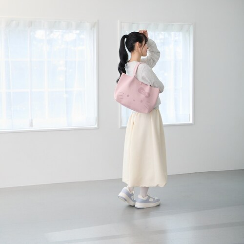 milktea ROOTOTE サンリオ ルートート 8473 通販 トートバッグ トートバック 肩掛けバッグ ニットバッグ 小さめ 洗える 洗濯機 自立 通勤 通学 キラキラ ラメ DELI デリ _5
