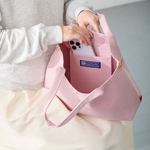 milktea ROOTOTE サンリオ ルートート 8473 通販 トートバッグ トートバック 肩掛けバッグ ニットバッグ 小さめ 洗える 洗濯機 自立 通勤 通学 キラキラ ラメ DELI デリ _7