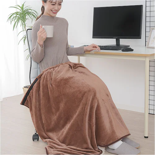 ピンク ひざ掛け 暖かい 通販 ブランケット 毛布 腰巻 腰巻き アルミ入り あったか 寒さ対策 アルミシート入り 暖かグッズ 巻きスカート 肩掛け 腰巻き用ケット リビング キッチン ベッドルーム _12