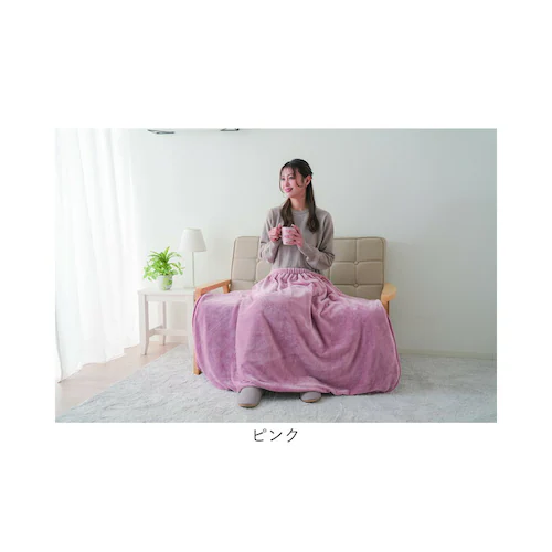 ピンク ひざ掛け 暖かい 通販 ブランケット 毛布 腰巻 腰巻き アルミ入り あったか 寒さ対策 アルミシート入り 暖かグッズ 巻きスカート 肩掛け 腰巻き用ケット リビング キッチン ベッドルーム _14