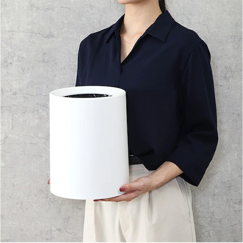 丸形/ホワイト 袋が隠せるゴミ箱 通販 ゴミ箱 ダストボックス モダン シンプル 袋が見えない ダストBOX ごみ箱 ごみばこ おしゃれ 隠せる 見えない リビング 寝室 洗面所 ナチュラル インテリ_11