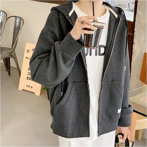 グリーン パーカー レディース 前開き 通販 ジップアップパーカー フーディー フーディ ゆったり オーバーサイズ 薄手 部屋着 羽織もの はおりもの おしゃれ シンプル 無地 オシャレ 冷房対策 春_2