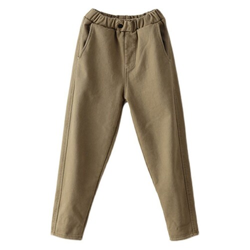 ベージュ Lサイズ テーパードパンツ レディース 通販 裏起毛 パンツ ロングパンツ ズボン 長ズボン イージーパンツ 防寒パンツ ボトムス ウエストゴム 防寒 秋冬 秋 冬 あったか 暖かい ゆった_12