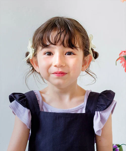 アイボリー ヘアクリップ リボン 子供 フォーマル 2個セット 通販 Rora ローラ ペルル ヘアークリップ 髪どめ 髪留め ヘアアクセサリー 髪飾り サテン オーガンジー 女の子 大人っぽい 卒園_4