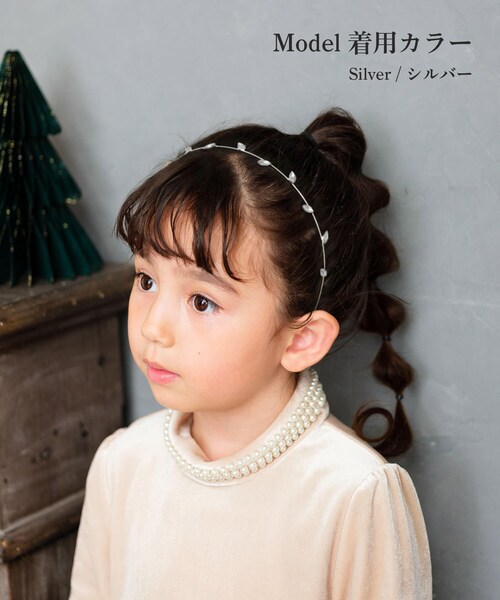 ゴールド Rora カチューシャ キッズ 通販 ローラ ルム 花 髪飾り 髪留め 髪どめ ヘアアクセサリー ヘアバンド ヘッドドレス 子供 子ども 女の子 女子 発表会 結婚式 卒園式 入学式 フォー_3