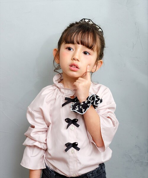ブラック Rora シュシュ キッズ 通販 ローラ ドナ 髪飾り お団子 ヘアゴム ポニーテール 女の子 子供 子ども こども フォーマル 大人っぽい 上品 入園式 卒園式 入学式 卒業式 ピアノ発表_5