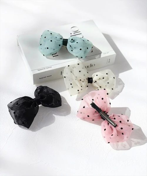 ピンク Rora ヘアクリップ キッズ 通販 ヘア クリップ 髪飾り 髪留め 女の子 リボン ドット 水玉 子供 子ども こども おしゃれ かわいい 可愛い 卒園式 入学式 ピアノ発表会 七五三 結婚_10