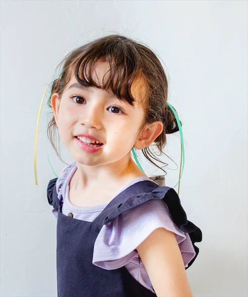 アイボリーxベージュ Rora ヘアクリップ 通販 ローラ ひらり ロングリボン ヘア クリップ ヘアピン 髪飾り 髪留め キッズ 女の子 子供 子ども こども おしゃれ かわいい 可愛い 結婚式 ピ_9