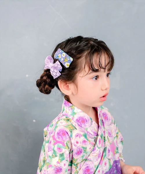 パープル パッチンどめ 子供 3個セット 通販 Rora ローラ ブルームレース パッチン留め ヘアクリップ ヘアピン こども ヘアアクセサリー ヘアアクセ 女の子 髪飾り キッズ スリーピン 髪留め_4