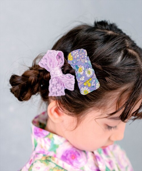 パープル パッチンどめ 子供 3個セット 通販 Rora ローラ ブルームレース パッチン留め ヘアクリップ ヘアピン こども ヘアアクセサリー ヘアアクセ 女の子 髪飾り キッズ スリーピン 髪留め_6