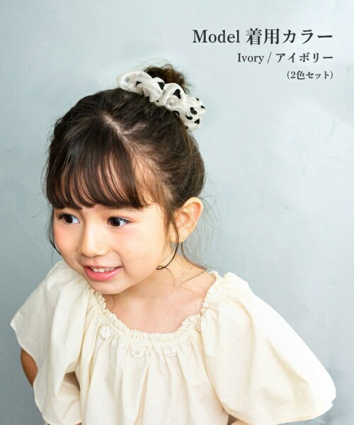 マルチカラー Rora シュシュ キッズ 通販 ローラ ハートシフォン 髪飾り お団子 ヘアゴム ポニーテール 女の子 子供 子ども こども フォーマル 大人っぽい 上品 入園式 卒園式 入学式 卒業_2
