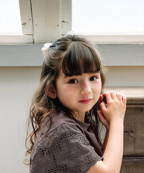 ブラック バレッタ キッズ 発表会 通販 Rora ローラ シエル 髪飾り 髪どめ 髪留め 小さめ 大人っぽい 女の子 女子 ハーフアップ 子供 フォーマル 卒園式 入学式 結婚式 七五三 かわいい _5