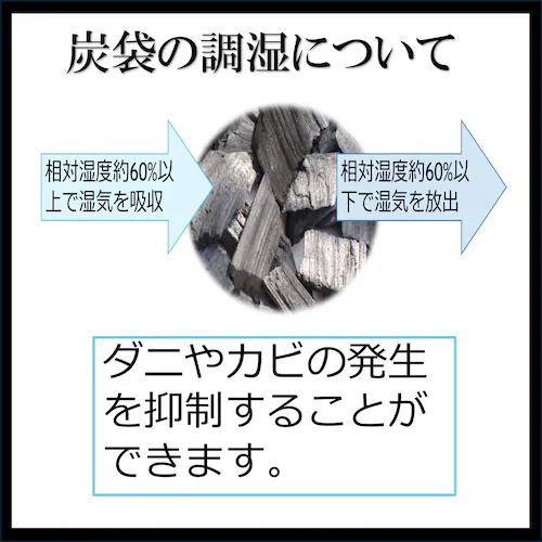 ブラック 炭袋 除湿 通販 日本製 消臭剤 湿気取り 除湿剤 繰り返し使える 炭 エコ 臭い対策 カビ防止 湿気対策 調湿材 ニオイ対策 リフレッシュ クローゼット用 コンパクト 車内用 玄関 下駄箱_3