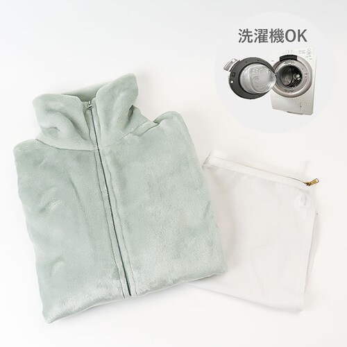MINT ルームウェア ベスト 通販 WARMY ジレ 着るブランケット 現代百貨 A702 レディース かわいい おしゃれ 部屋着 あったか ルームウエア 冬 ショート丈 洗える 上着 トップス 暖_7
