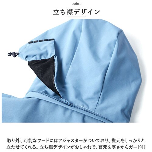 レッド XLサイズ ジャケット フード付き 長袖 通販 ウインドブレーカー コート マウンテンパーカー 作業服 登山ウェア 薄手 レディース メンズ はっ水 撥水 無地 防寒 保温 通気性 春 春物 _4