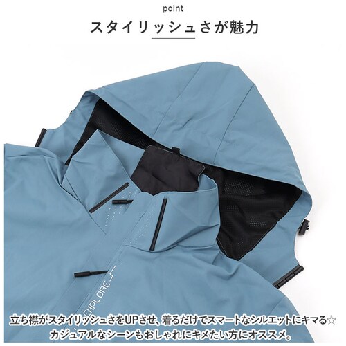 レッド XLサイズ ジャケット フード付き 長袖 通販 ウインドブレーカー コート マウンテンパーカー 作業服 登山ウェア 薄手 レディース メンズ はっ水 撥水 無地 防寒 保温 通気性 春 春物 _6