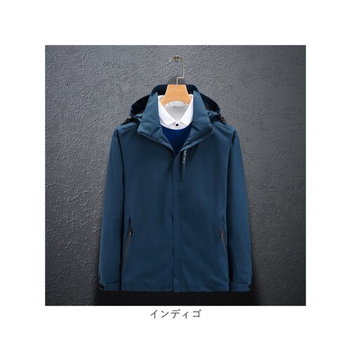 レッド XLサイズ ジャケット フード付き 長袖 通販 ウインドブレーカー コート マウンテンパーカー 作業服 登山ウェア 薄手 レディース メンズ はっ水 撥水 無地 防寒 保温 通気性 春 春物 _16