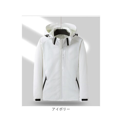レッド XLサイズ ジャケット フード付き 長袖 通販 ウインドブレーカー コート マウンテンパーカー 作業服 登山ウェア 薄手 レディース メンズ はっ水 撥水 無地 防寒 保温 通気性 春 春物 _18