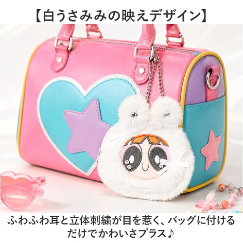 BL/�u���b�T�� �p���[�p�t�K�[���Y �L�[�z���_�[ �ʔ� The Powerpuff Girls �O�b�Y �p���p�t�O�b�Y FLAPPER �����݂݃|�[�` �R�C������ �������� �L�[�`���[�� �o�b�O�`��_2