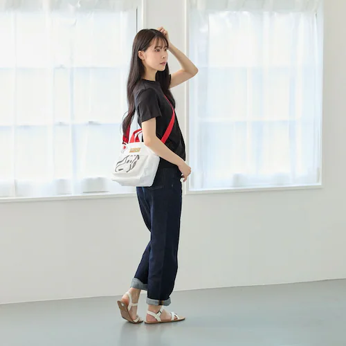 WHITE ���[�g�[�g �X�k�[�s�[ ROOTOTE 8508 �ʔ� �g�[�g�o�b�O �V�����_�[�o�b�O 2way �΂߂����o�b�O ���U���o�b�O �y�b�g ������� �y�� �y�� SNOOPY PEANUTS _3