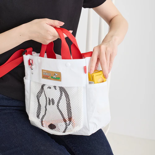 WHITE ���[�g�[�g �X�k�[�s�[ ROOTOTE 8508 �ʔ� �g�[�g�o�b�O �V�����_�[�o�b�O 2way �΂߂����o�b�O ���U���o�b�O �y�b�g ������� �y�� �y�� SNOOPY PEANUTS _7