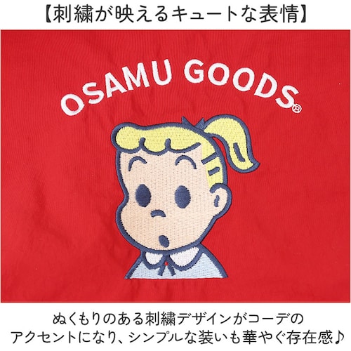アイボリーxネイビー OSAMU GOODS ショルダーバッグ 通販 ショルダーバック 大きめ 斜めがけバッグ オサムグッズ 原田治 ナイロン 肩掛けバッグ ロープハンドル かわいい 軽量 軽い 撥水_4