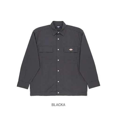 BLACKA Lサイズ BALL シャツ ボール 65750 通販 長袖シャツ ビッグサイズ オーバーサイズ カジュアルシャツ ジャンパー メンズ ブランド 無地 ワンポイント 秋冬 秋 冬 暖かい _10