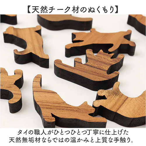 black キャットスタックタワー 10pcs set 通販 バランス 積み木 オブジェ バランスゲーム 北欧モダン 木製つみき ネコグッズ インテリア雑貨 猫グッズ ねこ 天然木無垢 玄関 飾り お_4