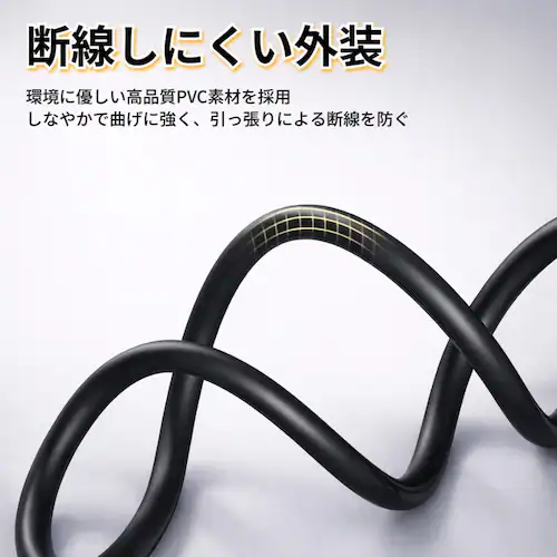 USB Type-C to VGA 変換ケーブル 1.8m フルHD 1080P/60Hz オス-オス 変換アダプタ D-Sub 15ピン パソコン PC タブレット プロジェクター モニター デイス_7