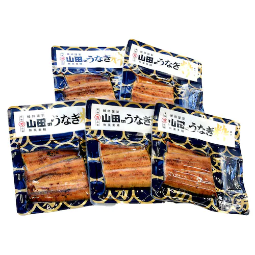 鹿児島県産 山田水産の極上国産うなぎ蒲焼「山田の粋(やまだのいき)」(大型サイズのカット真空80g×5枚) 送料無料 鰻蒲焼 ウナギ【ご注文後3日から18日以内に発送します】_1