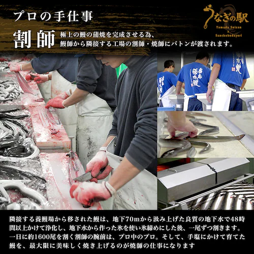 鹿児島県産 山田水産の極上国産うなぎ蒲焼「山田の粋(やまだのいき)」(大型サイズのカット真空80g×5枚) 送料無料 鰻蒲焼 ウナギ【ご注文後3日から18日以内に発送します】_6