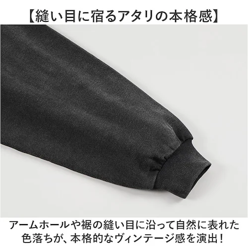 960.フェードグレー XLサイズ ユナイテッドアスレ パーカー 通販 フルジップパーカー 裏パイル 綿100 フェードウォッシュ ヴィンテージ風 オーバーサイズ 無地パーカー 厚手アウター ユニセッ_4