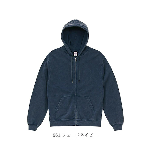 960.フェードグレー XLサイズ ユナイテッドアスレ パーカー 通販 フルジップパーカー 裏パイル 綿100 フェードウォッシュ ヴィンテージ風 オーバーサイズ 無地パーカー 厚手アウター ユニセッ_17