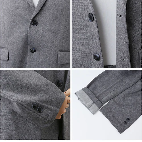 GREY Mサイズ URBAN SQUARE ジャケット 66344 通販 アーバンスクエア テーラードジャケット テーラード メンズ ビジネス ビジカジ 通勤 ビジネスカジュアル オフィスカジュアル_10