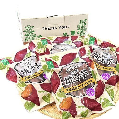 茨城県 JAなめがたしおさい 冷凍焼き芋 行方の紫福(なめがたのしふく) 送料無料 さつまいも やきいも ※クール冷凍便_1