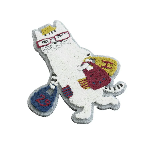 猫招き/ダークグレー ブローチ 刺繍 通販 立体刺繍 アクセサリー ファッション小物 ワンポイント 飾り レディース 女性 ギフト 贈り物 バッグチャーム 帽子 洋服 ストール キャラクター かわいい_11