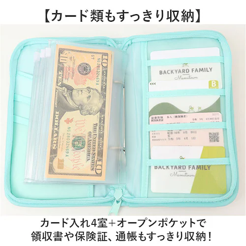 サンリオ/ラインナップ マルチケース キャラクター 通販 通帳ケース カードケース カード入れ マルチ ケース やりくりポーチ 生活費管理 収納力抜群 大容量 診察券入れ 病院 通院 お薬手帳 ママ _3