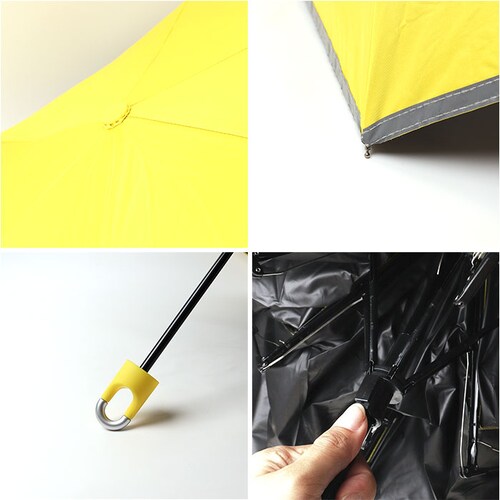 ネイビー キッズ日傘 晴雨兼用 50cm 子供用 通販 完全遮光100 遮熱パラソル 子ども用日傘 カラビナ手元 ランドセル対応 通学通園 男の子女の子 手開き安全 無地シンプル ポリエステル コーテ_12