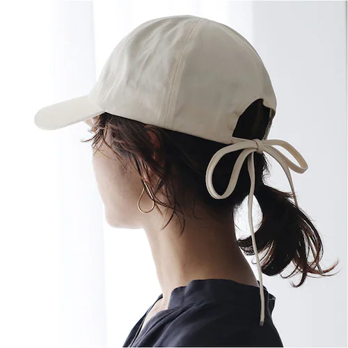 BK バックリボンキャップ 通販 キャップ リボンキャップ 帽子 レディース リボン バックリボン shesay シセイ 綿 コットン 春夏 春 夏 uvカット シンプル 無地 カジュアル 可愛い か_10