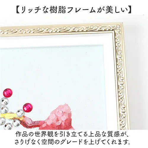 ギャル オイル ペイント アート S 通販 アートフレーム アートパネル アートボード オイルペイントアート Sサイズ 壁掛け 壁飾り 絵画 油絵 額入り 額付き インテリア おしゃれ 玄関 寝室 リ_4