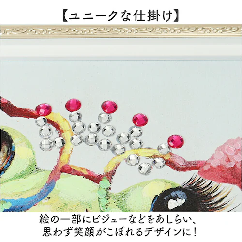 ギャル オイル ペイント アート S 通販 アートフレーム アートパネル アートボード オイルペイントアート Sサイズ 壁掛け 壁飾り 絵画 油絵 額入り 額付き インテリア おしゃれ 玄関 寝室 リ_5